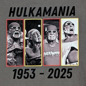 NWOT: Gray Hulkamania Graphic T-Shirt